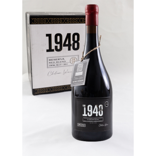3 Cajas de 6 Botellas Gran Reserva Carmenere 1948